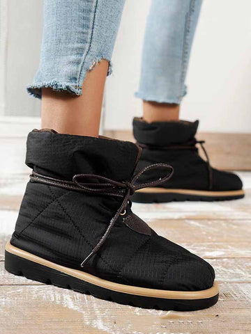 Keep Warm Lace Up Boots