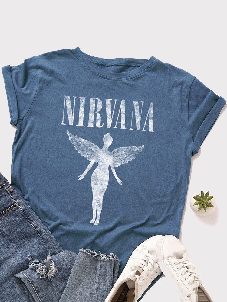 Nirvana Wings Cotton Tee