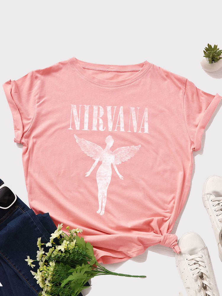 Nirvana Wings Cotton Tee