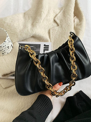 Bolso hobo sólido y suave