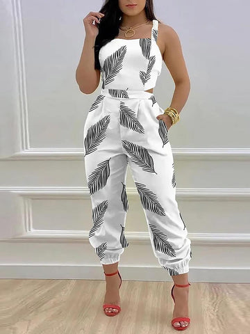 Jumpsuit mit überkreuztem Rücken