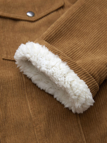 Thickened Fleece Corduroy Jacket