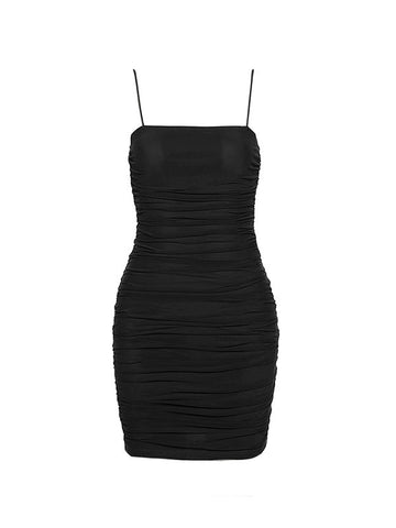 Ruched Slip Bodycon Mini Dress