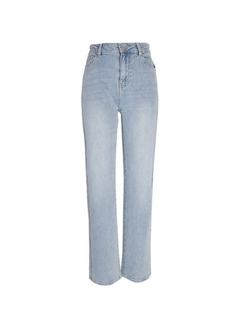 Light Wash Straight Boyfriend Jeans