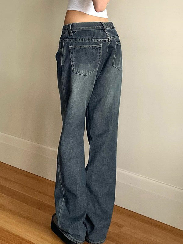 Vintage Blue Wash Boyfriend Jeans