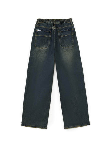 Dunkel verwaschene Vintage Baggy Boyfriendjeans