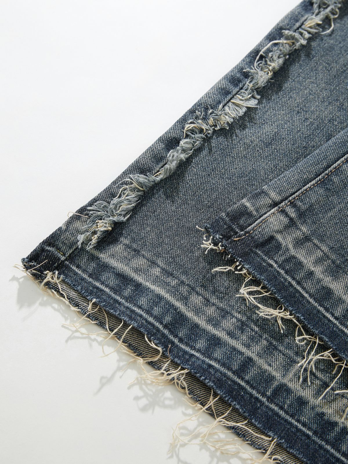 Vintage Wash Distressed Boyfriend Jeans – Omcne