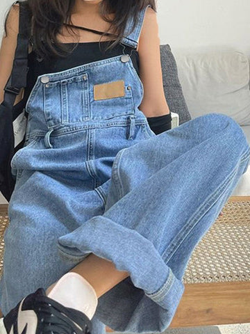 Klassischer Denim-Overall im Boyfriend-Fit