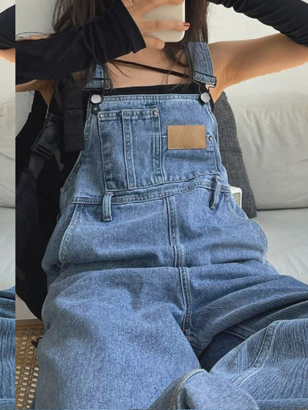 Classic Boyfriend Fit Denim Overall