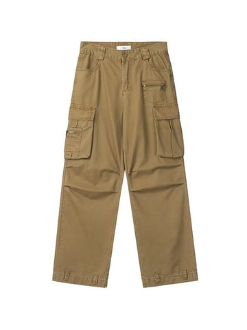 Zip Pocket Straight Leg Cargo Jeans