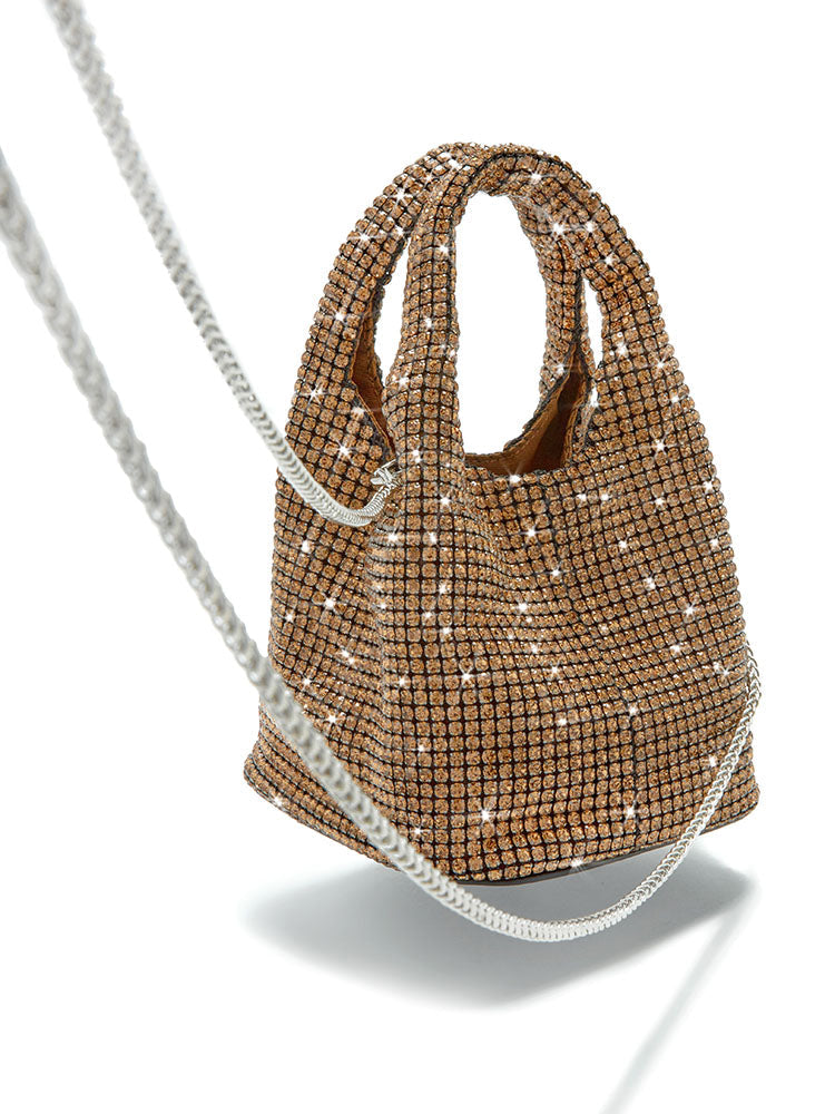 Rhinestone Bucket Bag