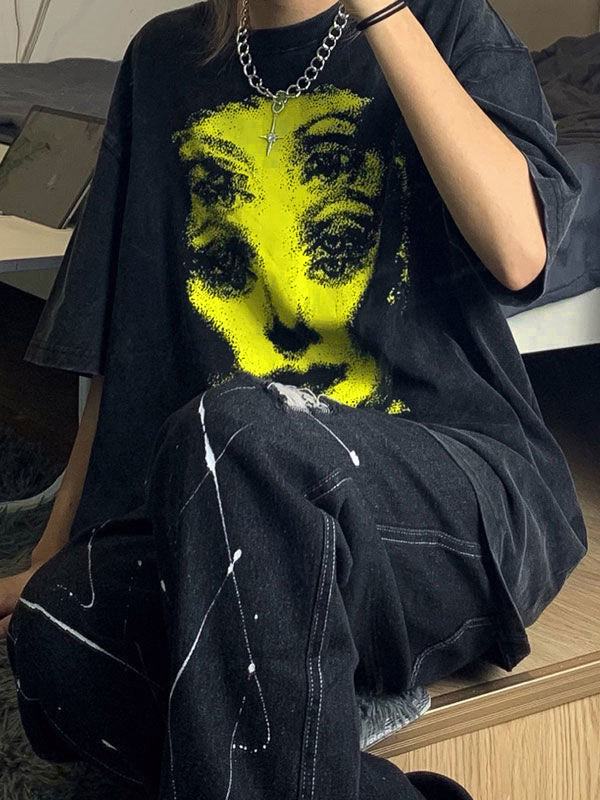 Screen Print Oversized Tee