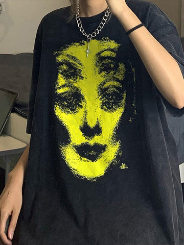 Screen Print Oversized Tee
