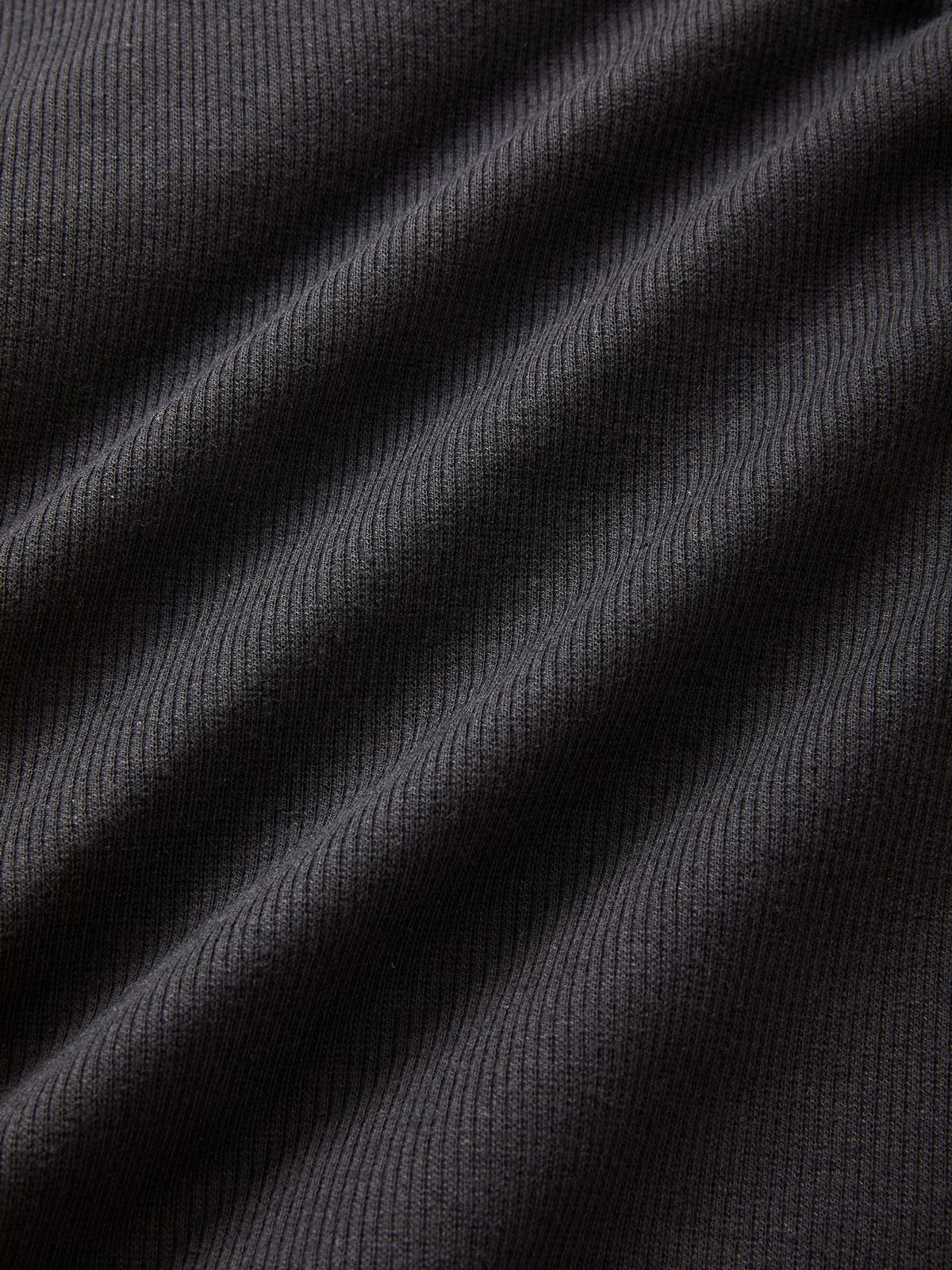 Rib Long Sleeve Printed Crop Top