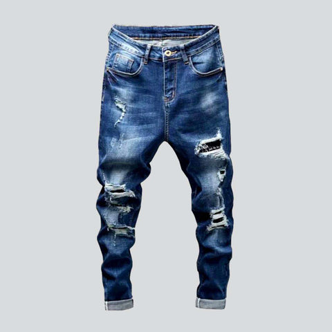 Destroyed Blue Jeans für Herren