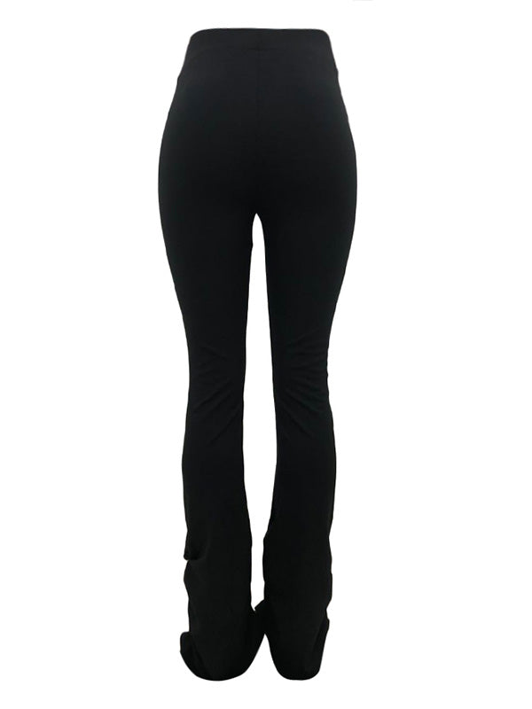 High Waisted Stacked Stretch Pants