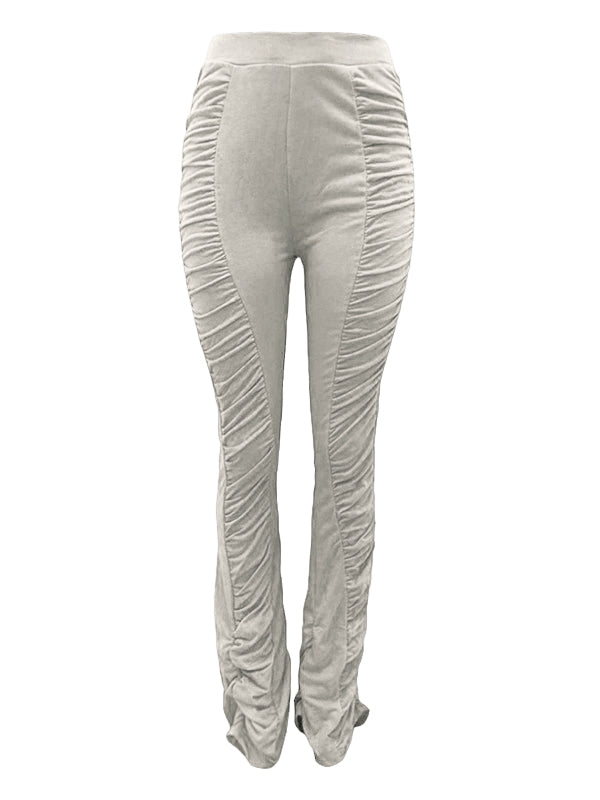 High Waisted Stacked Stretch Pants