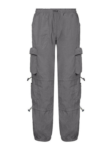 Size Friendly Pocket Drawstring Parachute Cargo Pants