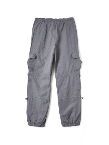 Size Friendly Pocket Drawstring Parachute Cargo Pants