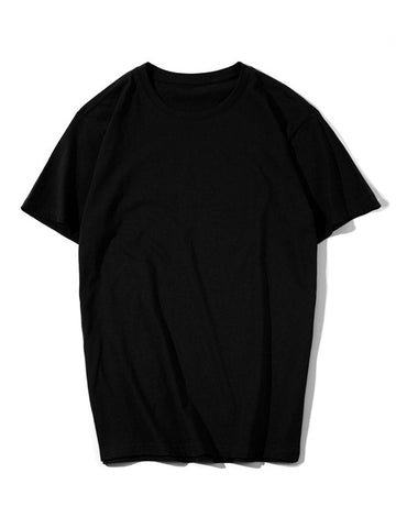 Einfaches Kurzarm-T-Shirt aus Baumwolle für Herren