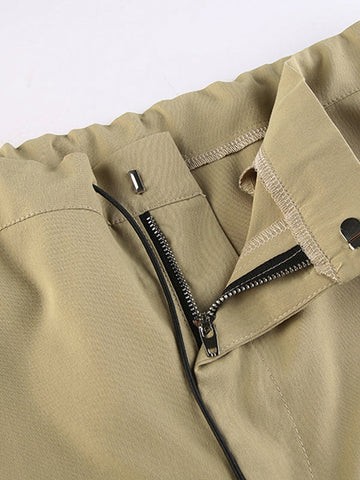 Pantalones cargo de paracaídas de cintura baja de talla amigable