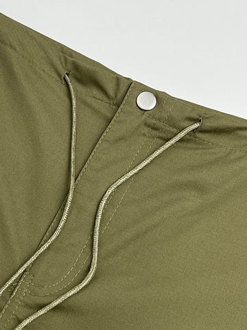 Size Friendly Low Waist Parachute Cargo Pants