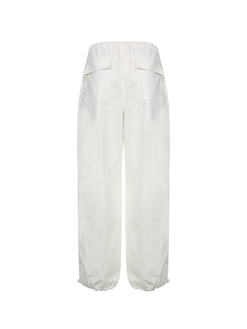 Size Friendly Low Waist Parachute Cargo Pants