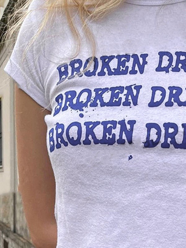 Broken Dreams Y2K Crop Top