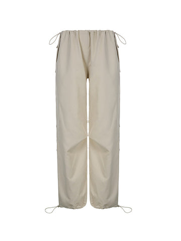 Drawstring Low Waist Baggy Cargo Pants