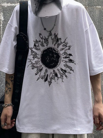 Darkness Sun Grafik-T-Shirt für Herren