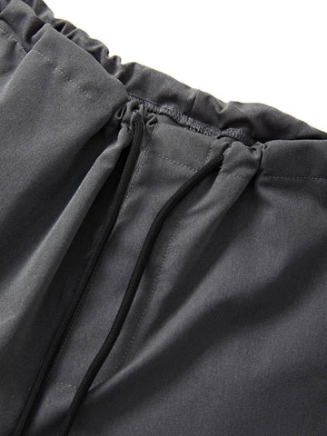 Pantalones cargo holgados Y2K con cordón