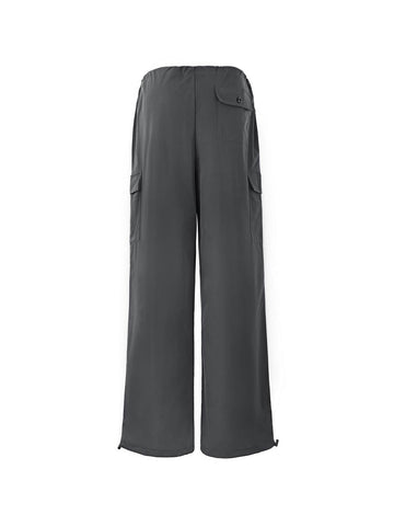 Pantalones cargo holgados Y2K con cordón