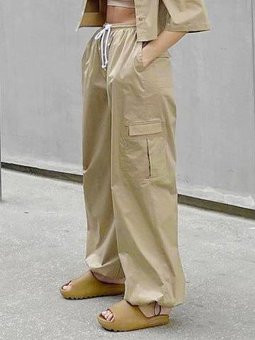 Vintage Oversized Parachute Cargo Pants