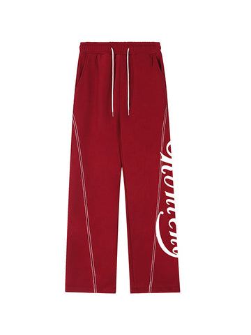 Stitch Design Logo Baggy Sweatpants