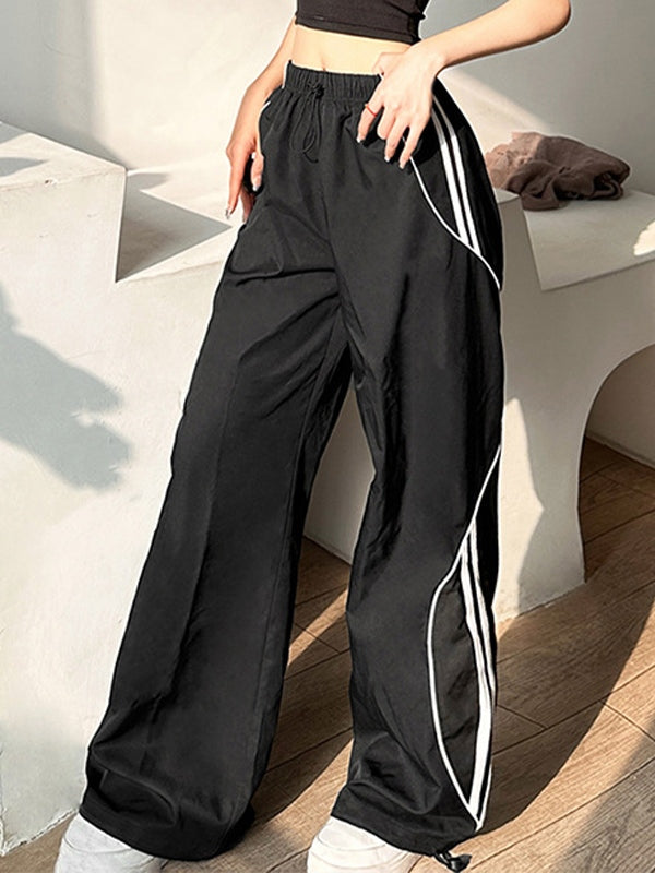 Piping Side Stripe Baggy Sweatpants – Omcne