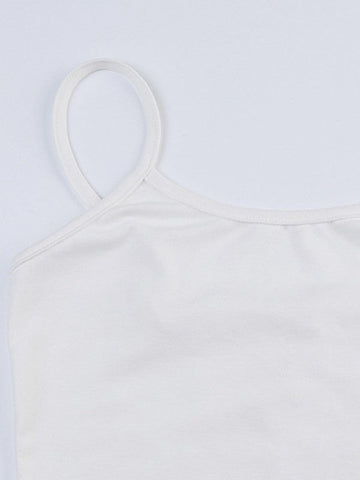 Geripptes Cropped-Camisole-Set