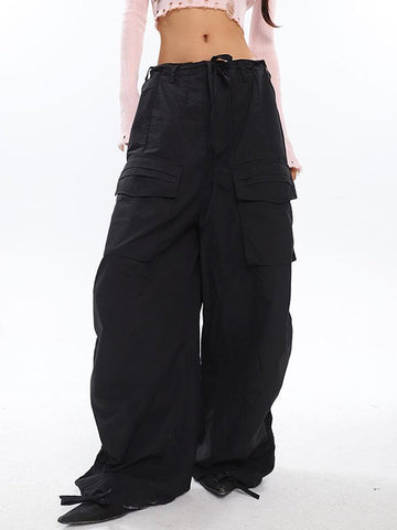 Ruched Y2K Baggy Cargo Pants