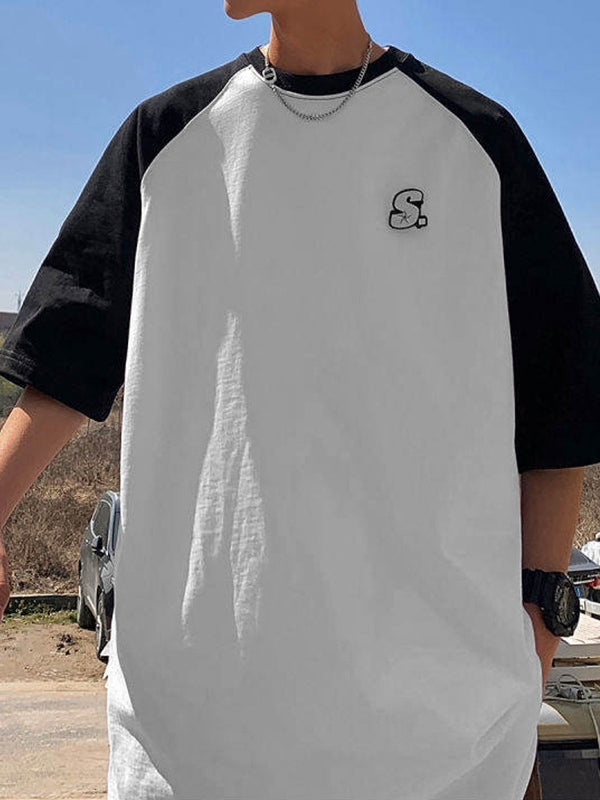 Men's Logo Design Raglan Sleeve Tee