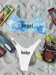 Tie-Dye Angel Baby Bikini Set