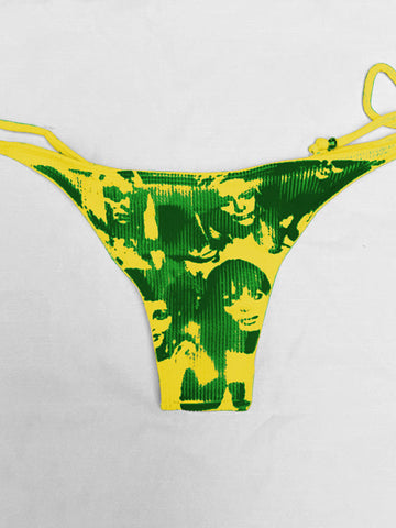 Screen Print Halter Bikini Set