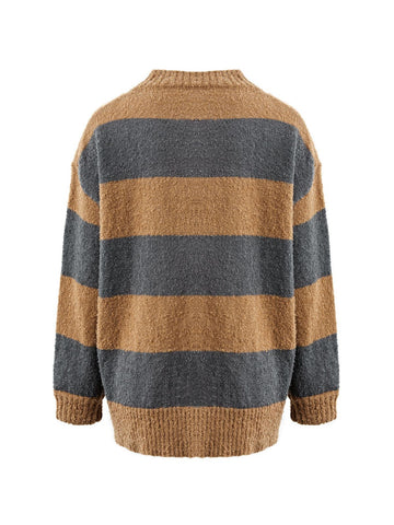 Oversized Stripe Pullover Sweater