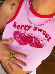 Sweet Berry Cropped Tank Top