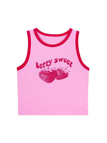 Sweet Berry Cropped Tank Top