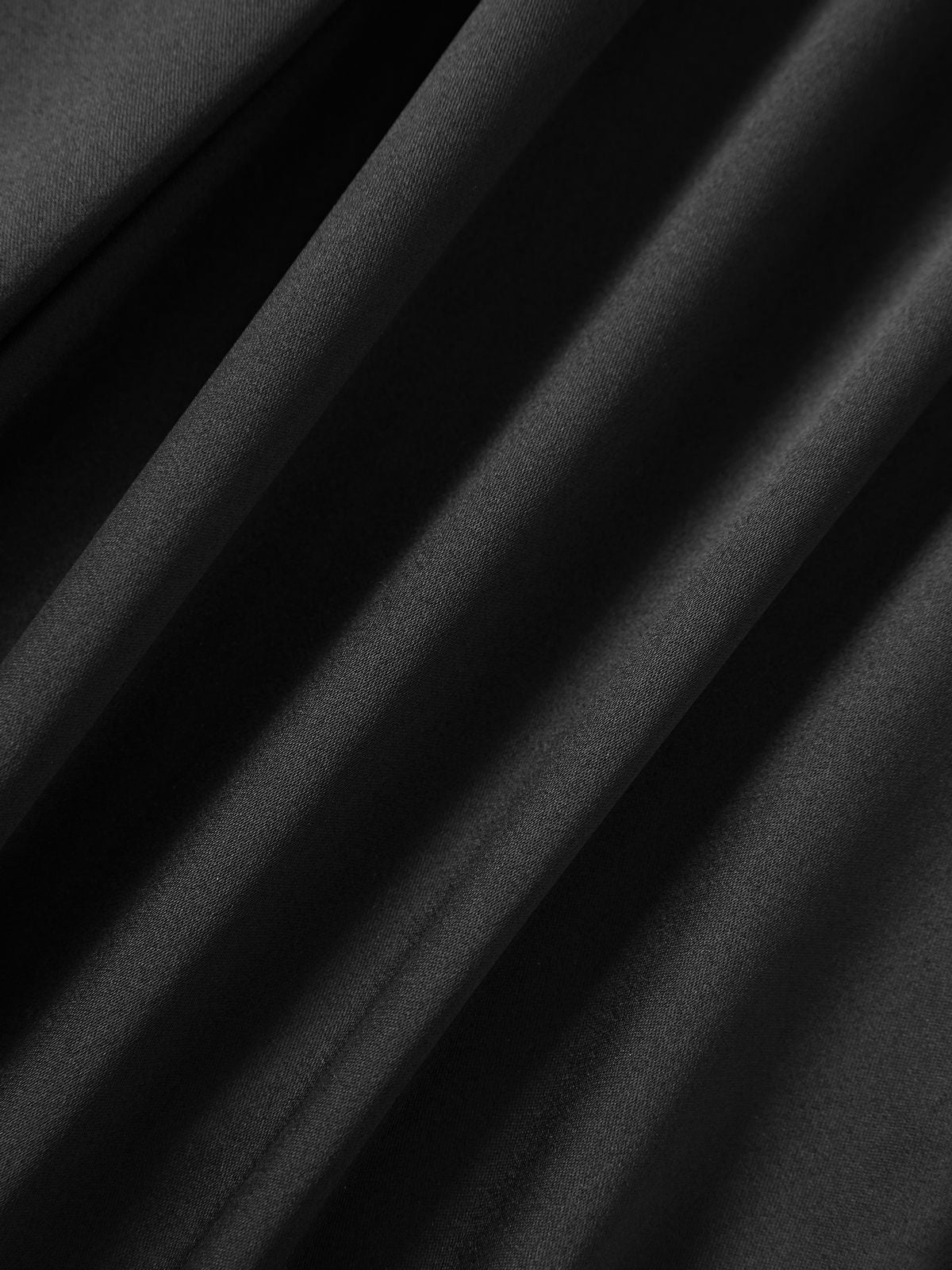 Lace Paneled Backless Black Maxi Dress