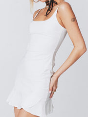 Slim Adjustable Shoulder Strap Mini Dresses
