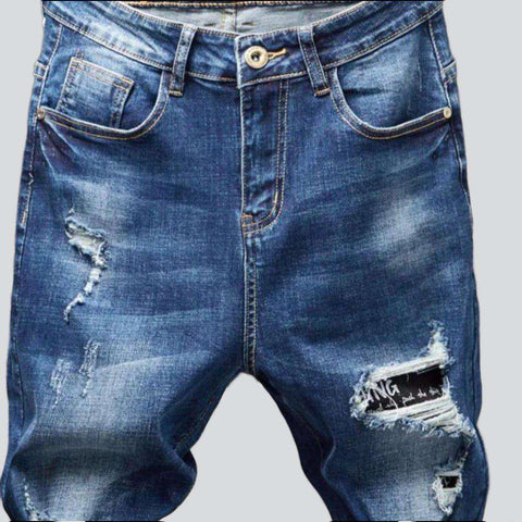 Destroyed Blue Jeans für Herren