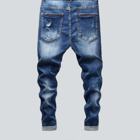 Destroyed Blue Jeans für Herren