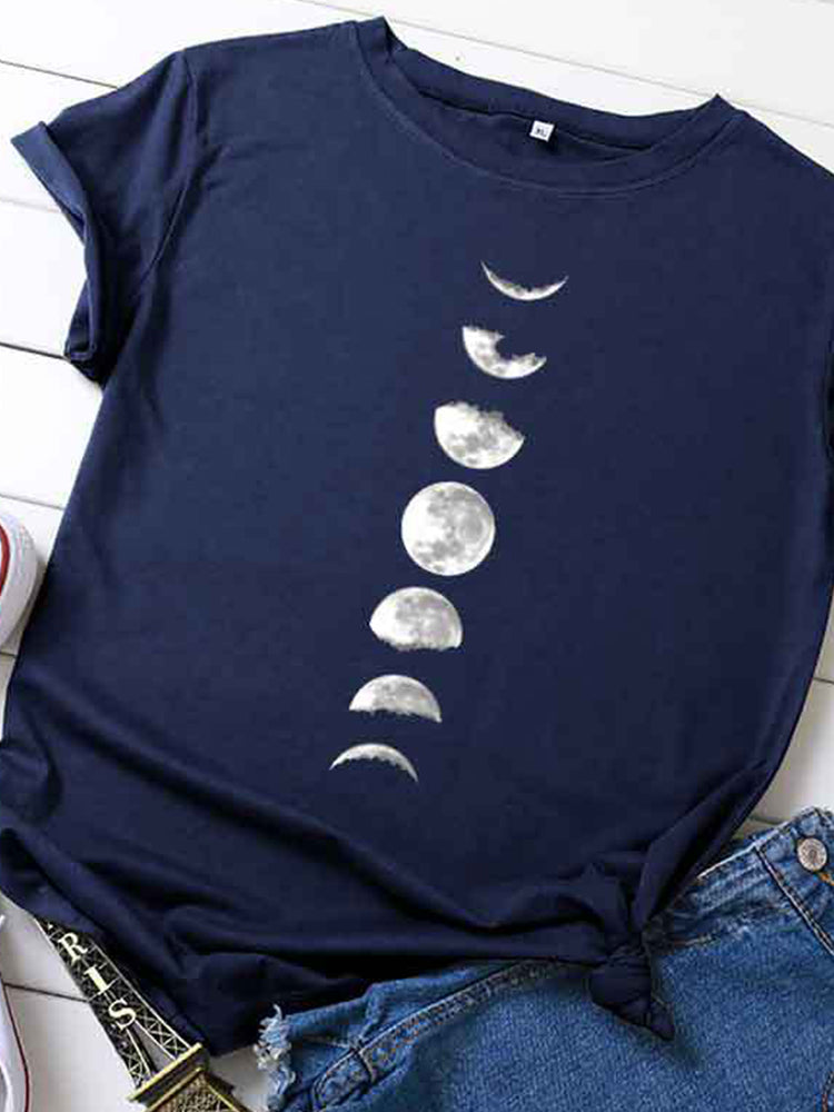 Camiseta del planeta lunar