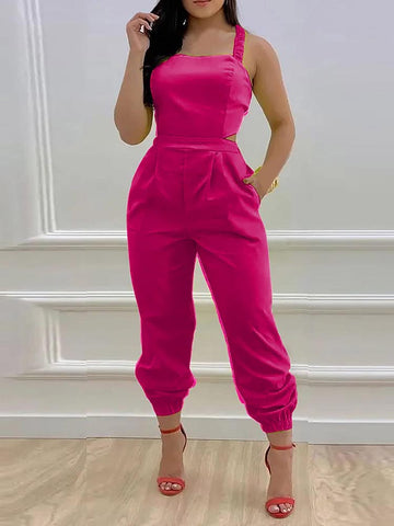 Jumpsuit mit überkreuztem Rücken