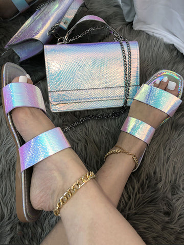 PU Bling Bags ï¼?Slides